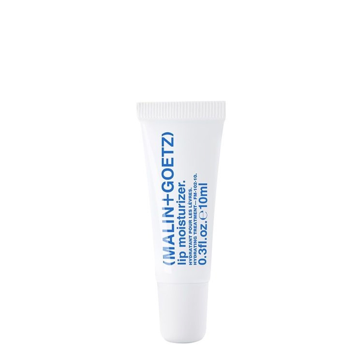 Malin + Goetz Lip Balm, white background