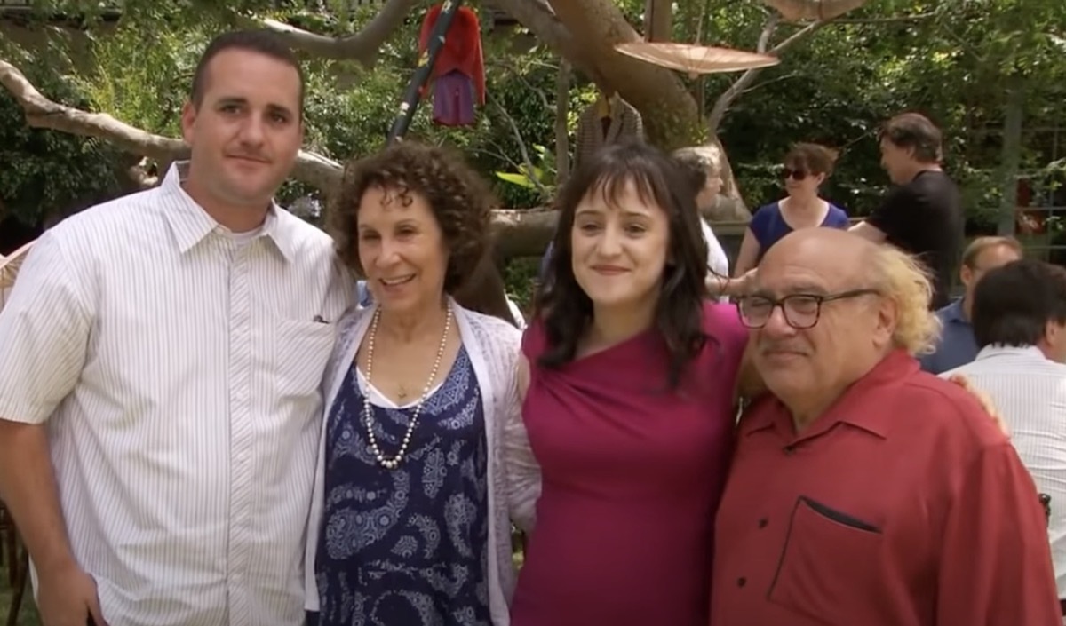 Brian Levinson, Rhea Thompson, Mara Wilson, and Danny DeVito at 