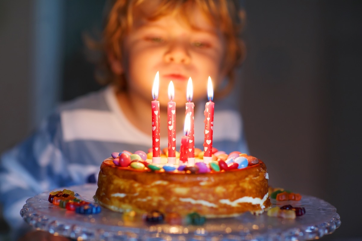 Candles on Birthday Cakes