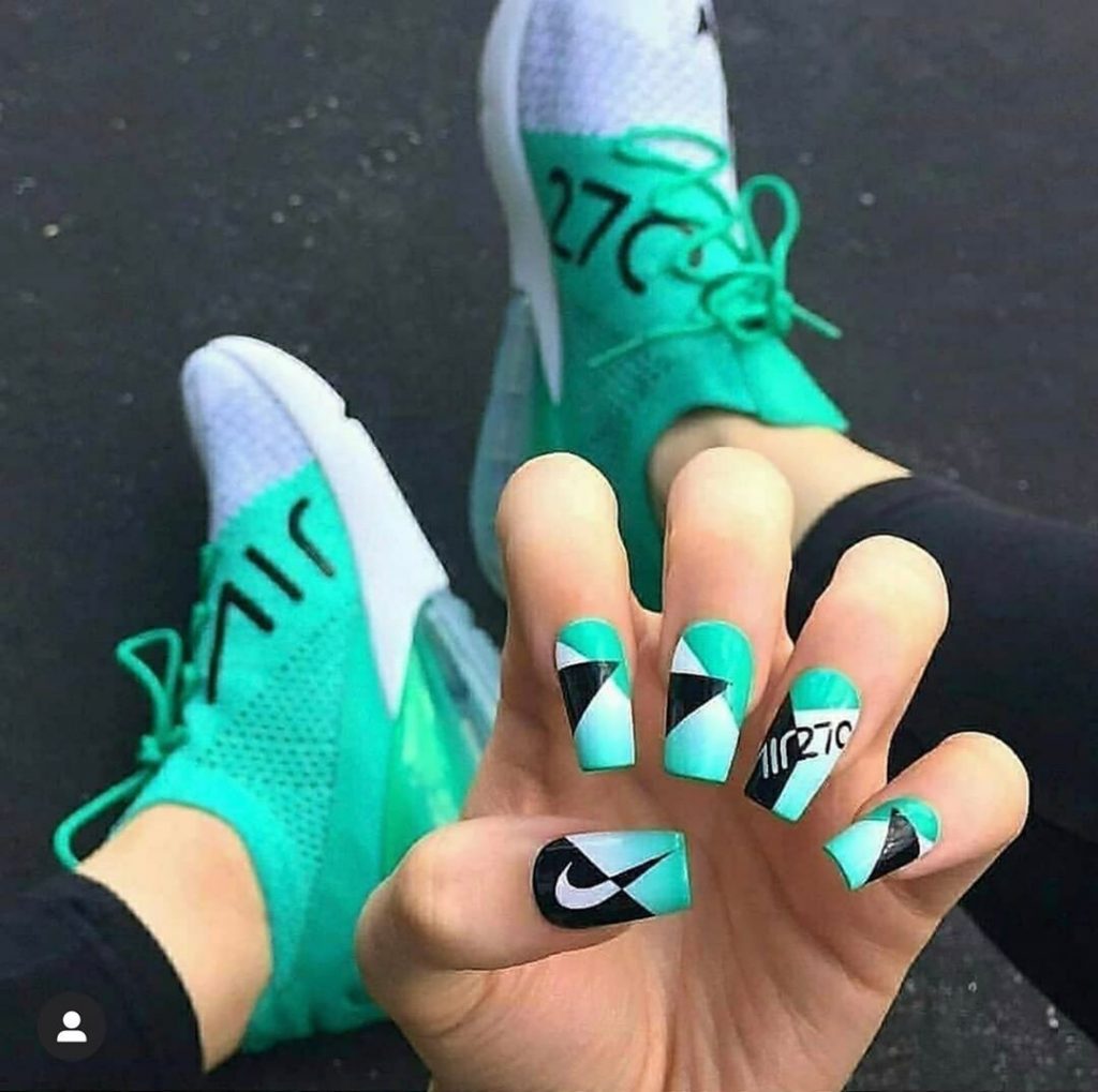 #5  | Luxury Sneakers Nail Art – Now That’s A Novel Idea | HerBeauty