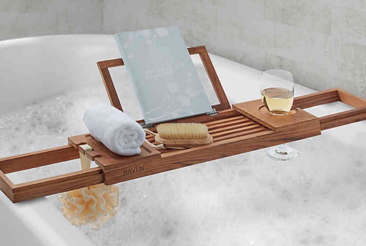 bathtub caddy, relaxation gift