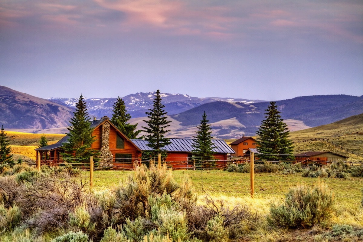 Remote cabin in Wyoming most popular house styles