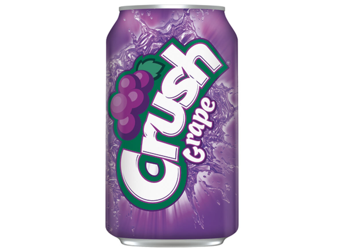 grape crush soda can