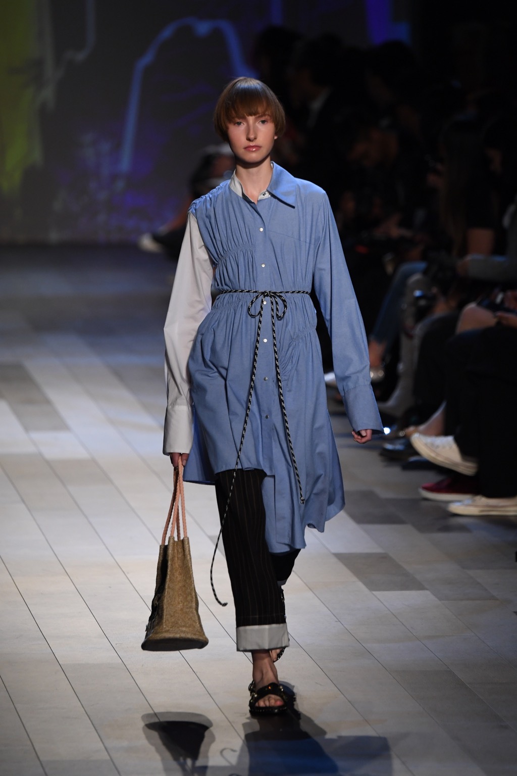 Denim shirt dress