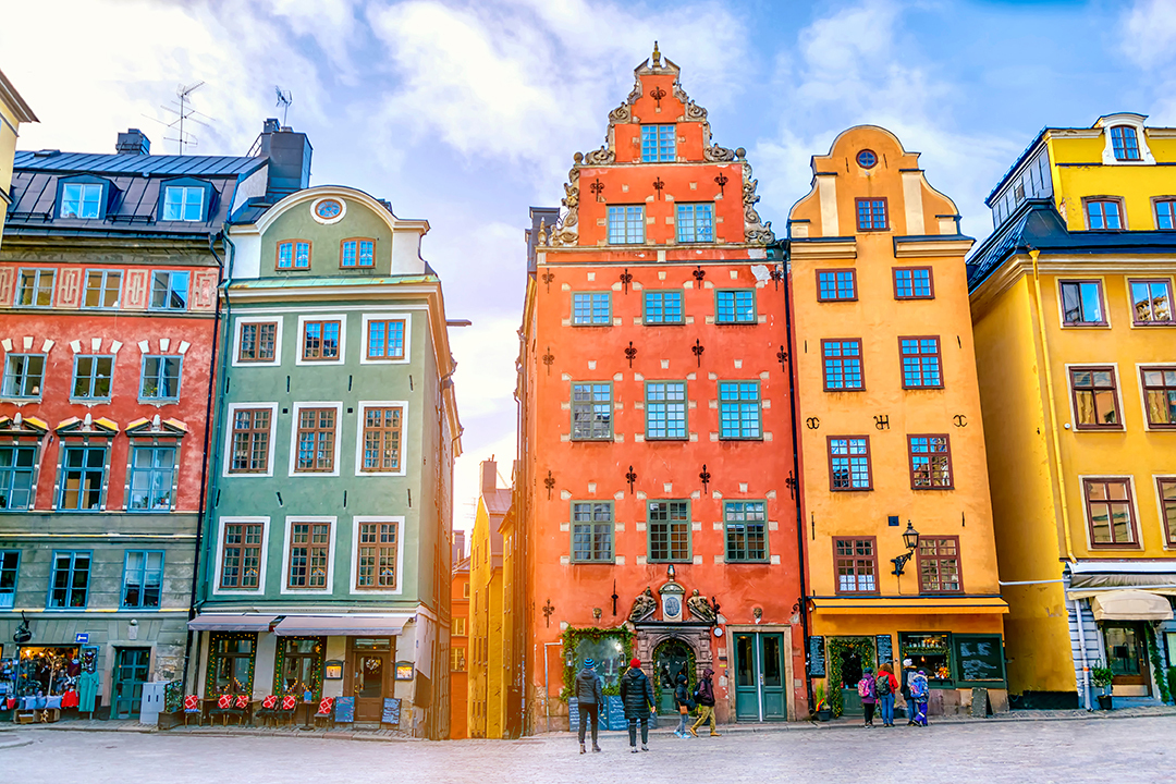 Stortorget square in Old Town (Gamla Stan) in Stockholm, the capital of Sweden