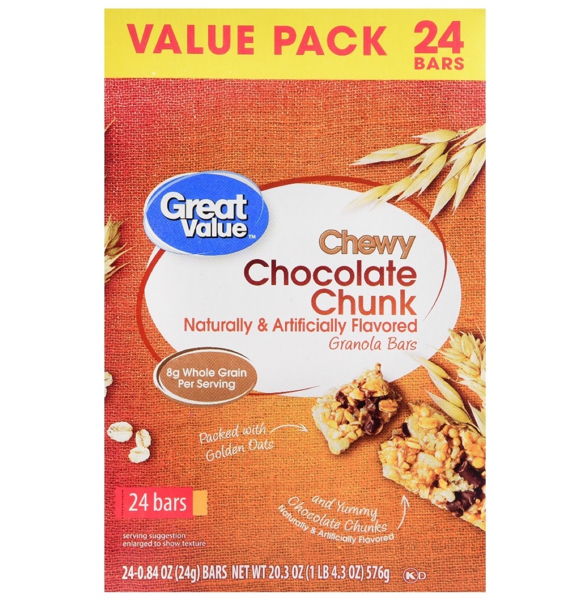 Walmart Great Value Granola Bars 