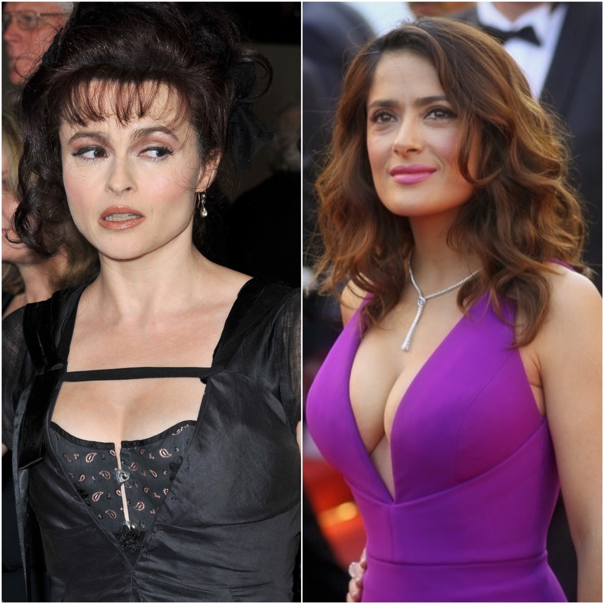 Helena Bonham Carter and Salma Hayek