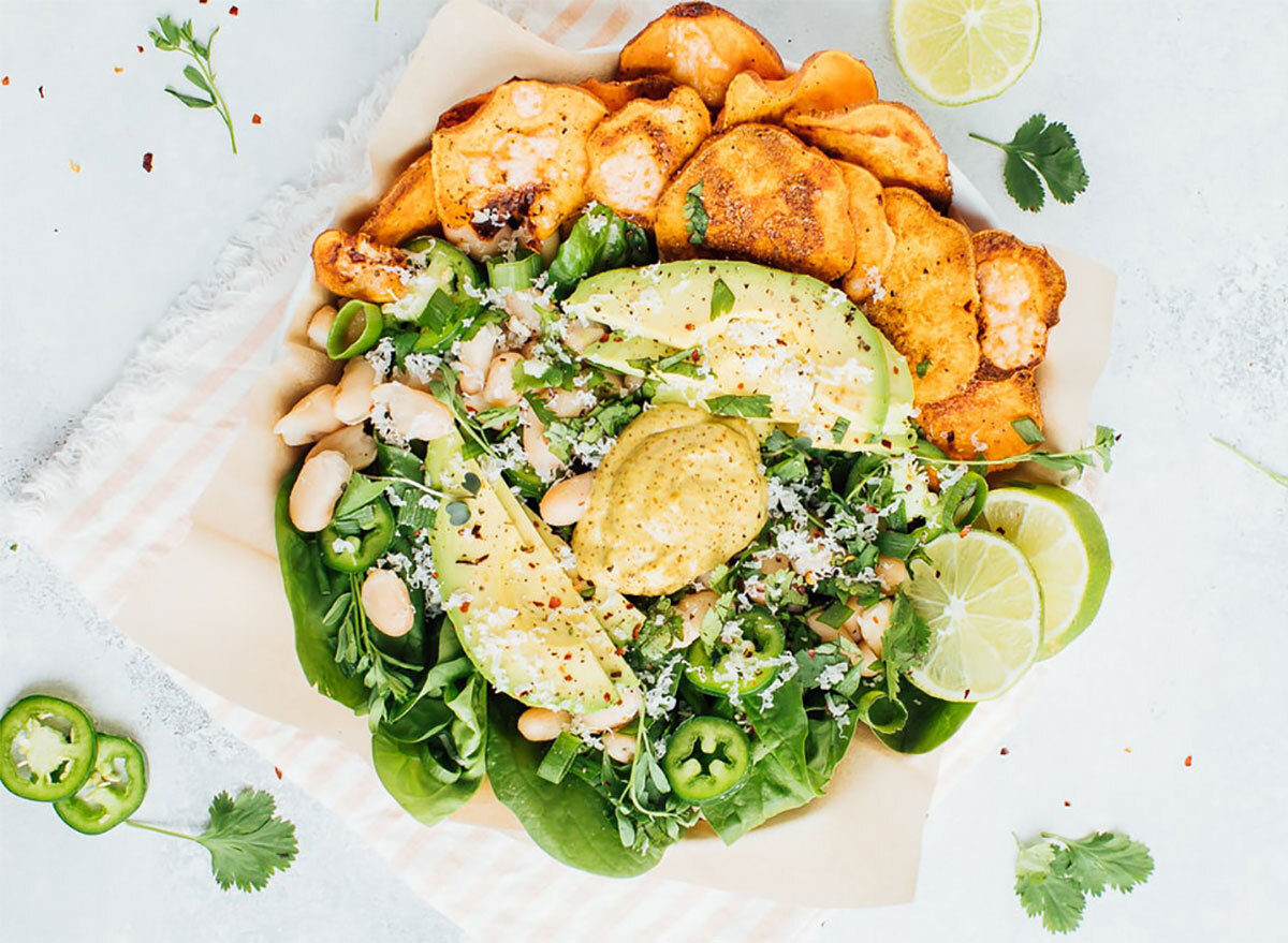 sweet potato nacho bowl