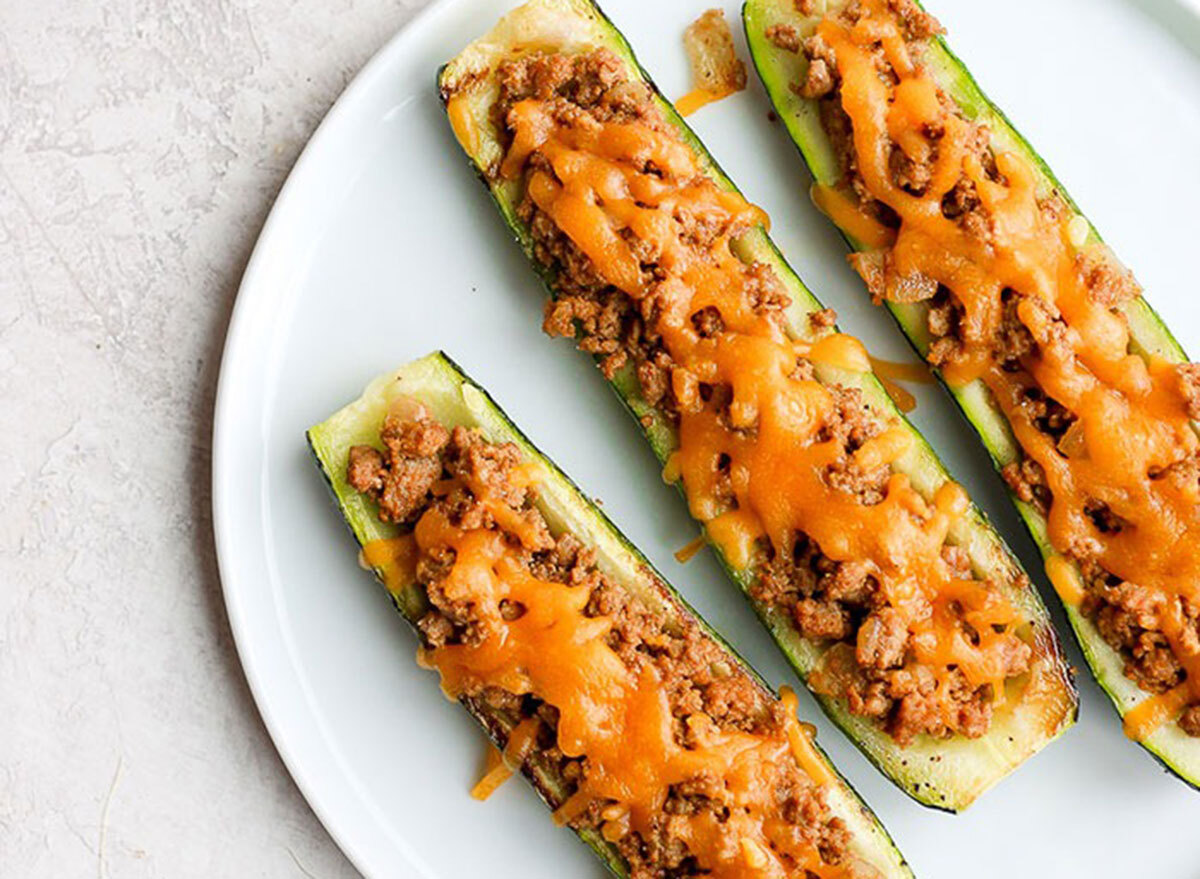 taco zucchini boats