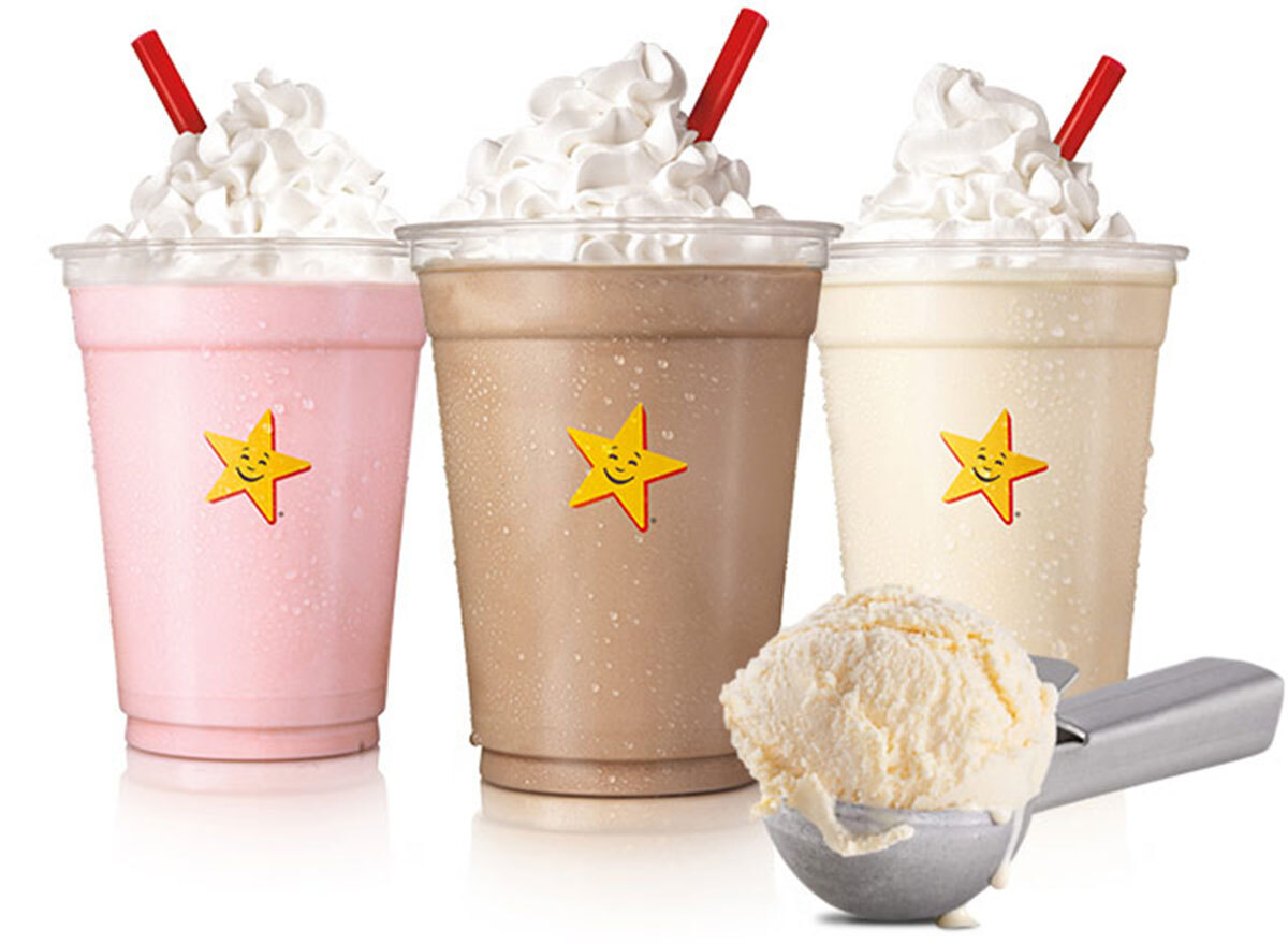 carls jr milkshakes