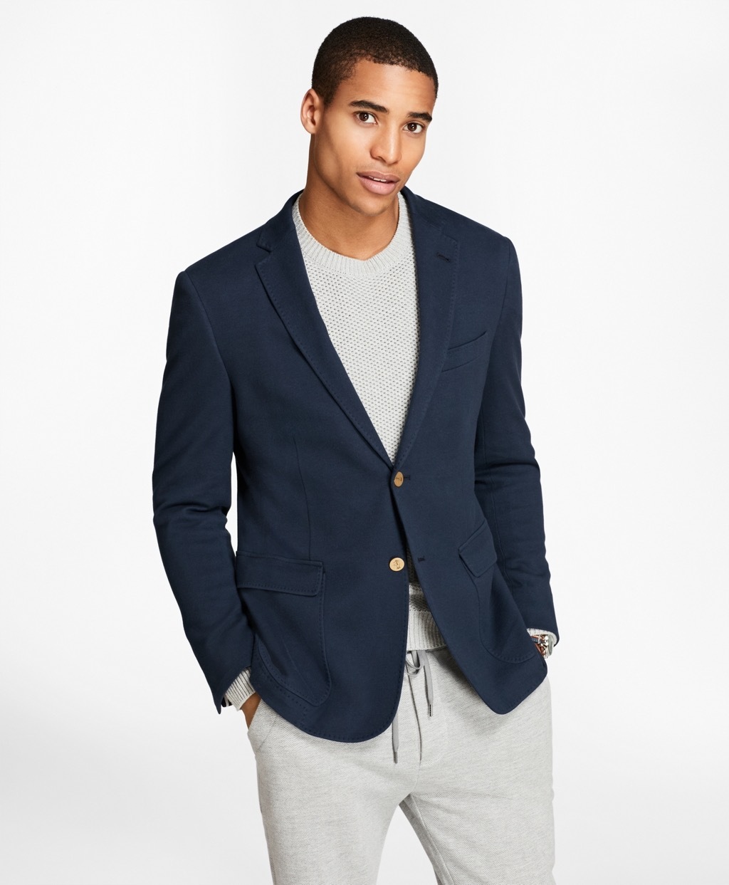 brooks brothers knit blazer