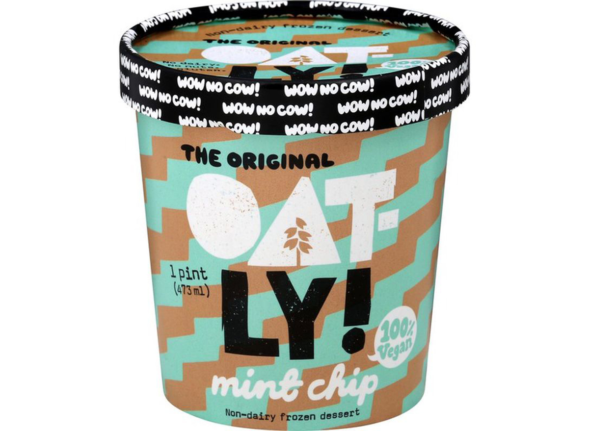 Oatly dairy free oatmilk ice cream mint chip