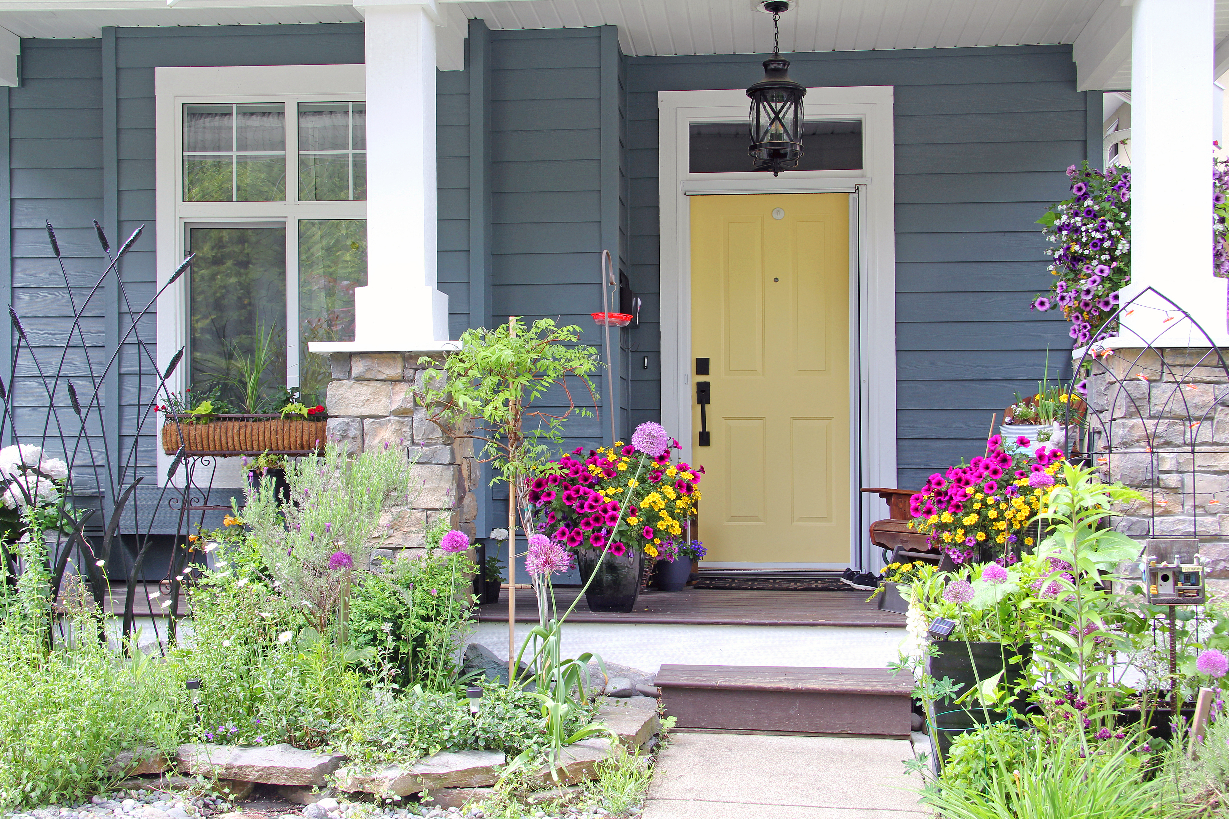 yellow front door