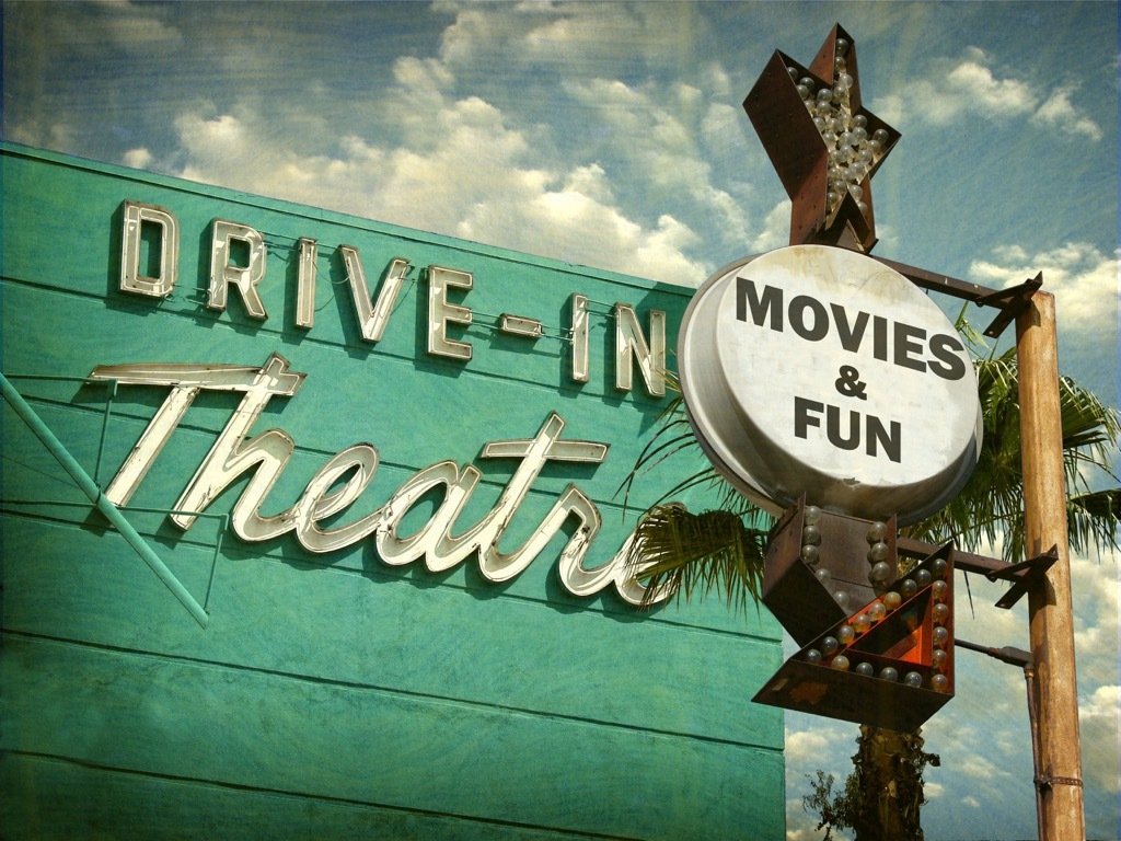 drive in movie theater, date night ideas