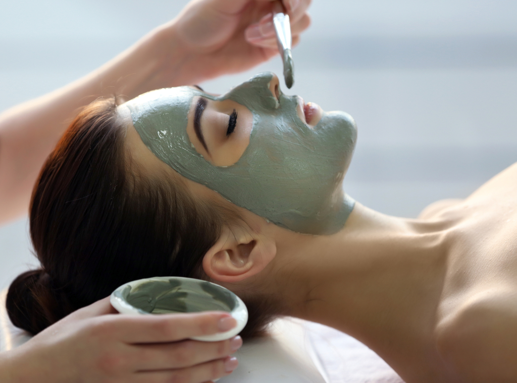 Woman Getting a Facial Anti-Aging