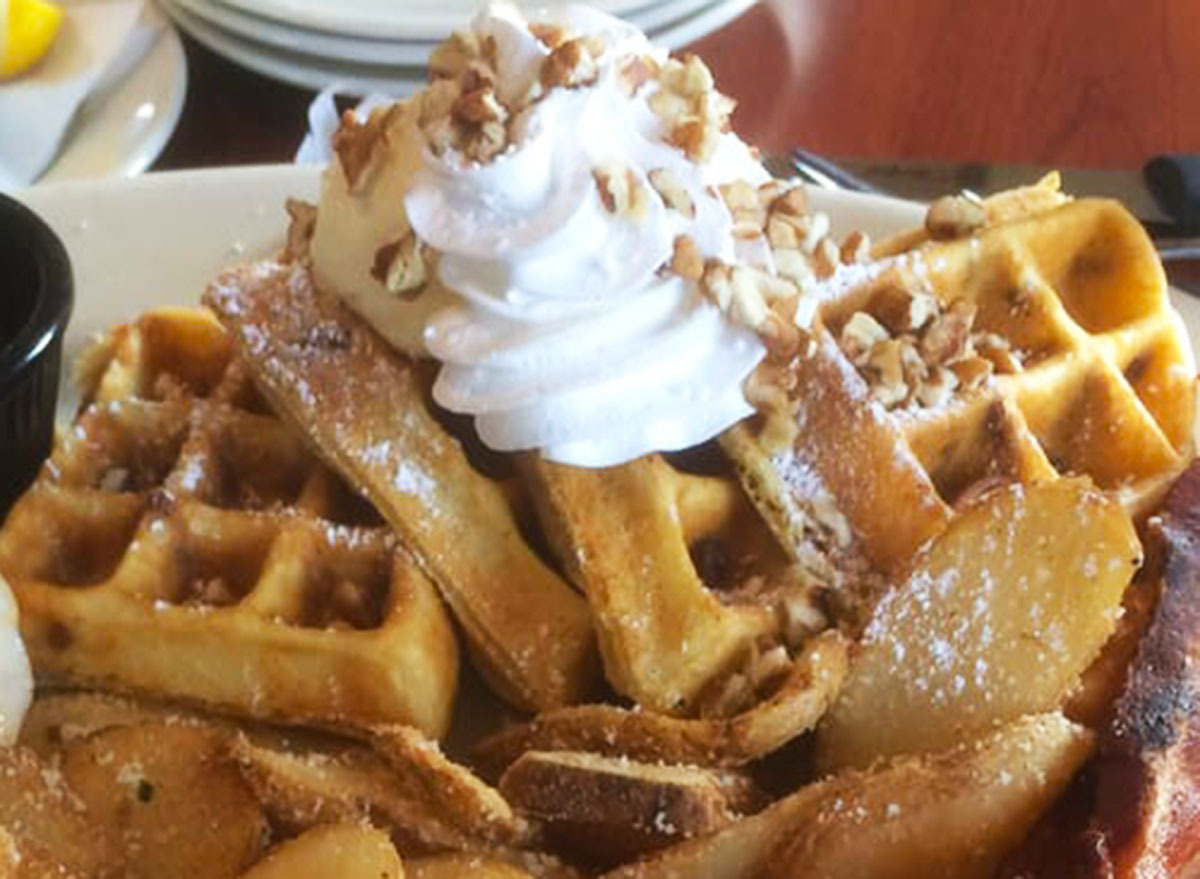 ocharleys southern pecan waffle combo