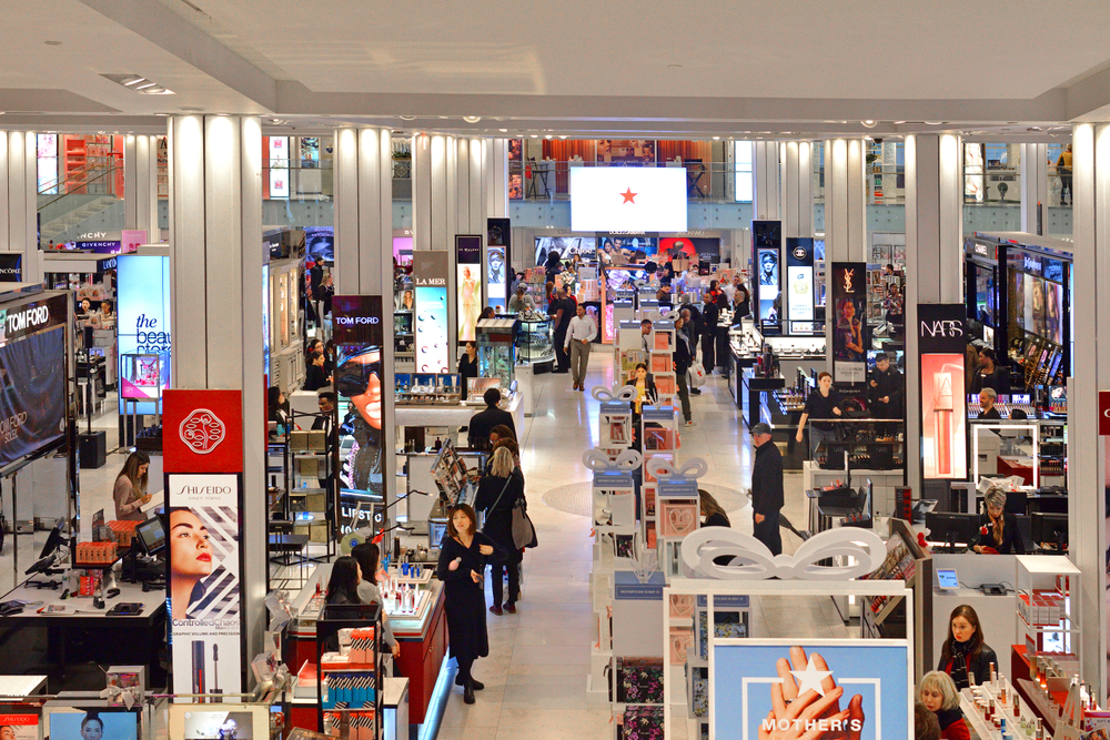 macys shopping busy with people