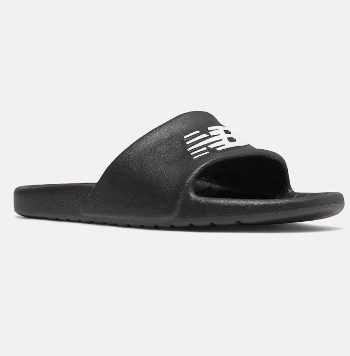 black new balance slides