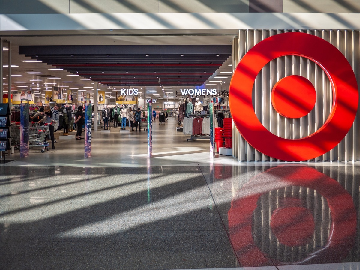 Target shop exterior with sign