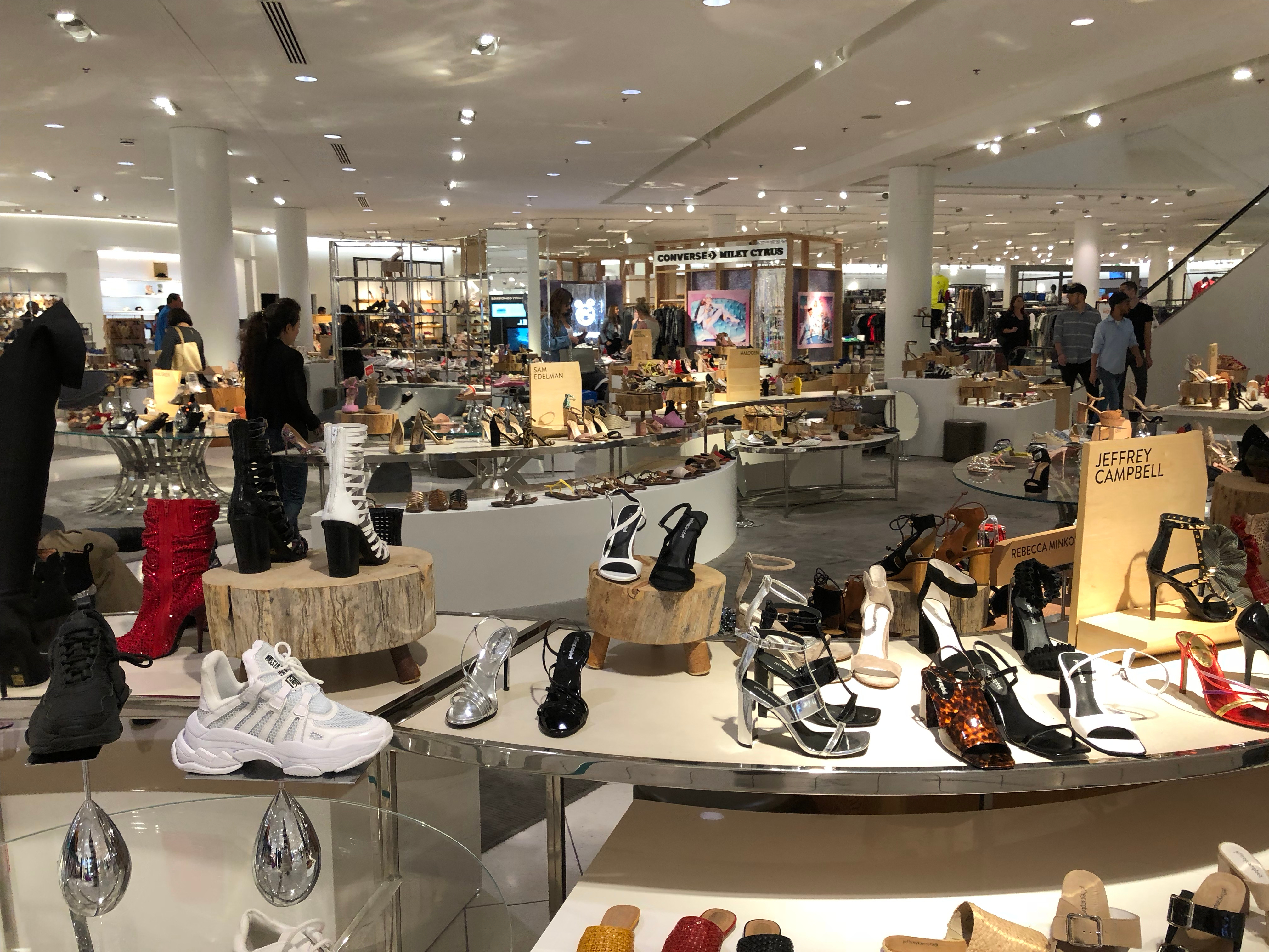 Nordstrom shoe department