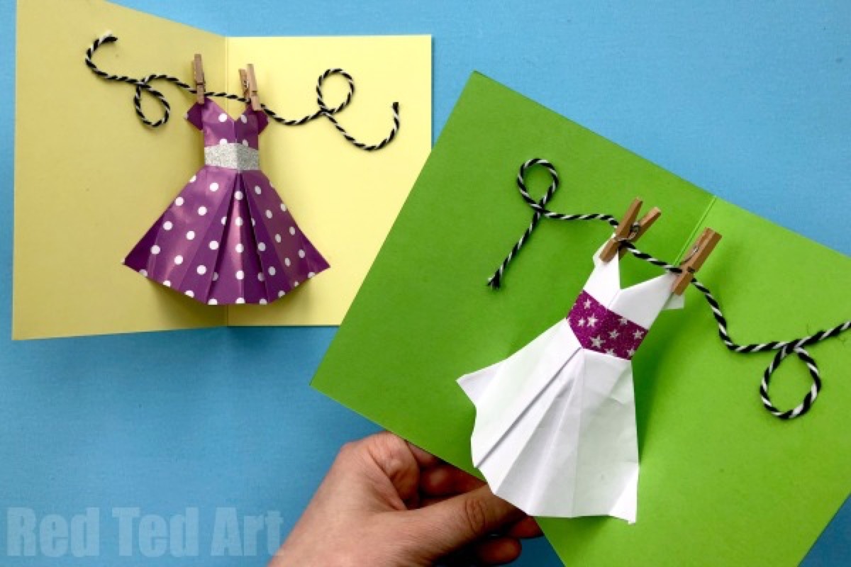 Pop-Up Dress Card