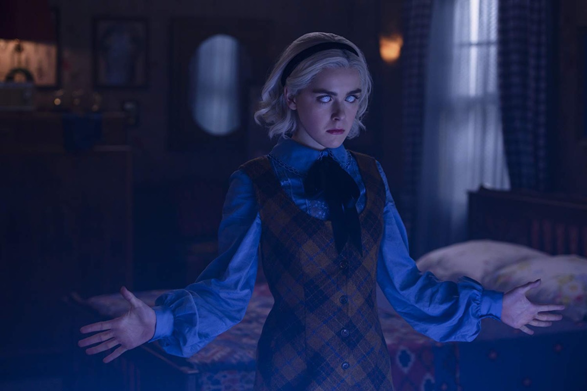 kiernan shipka in the chilling adventures of sabrina