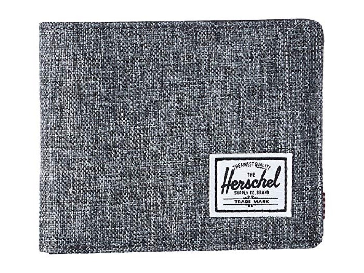 gray herschel wallet