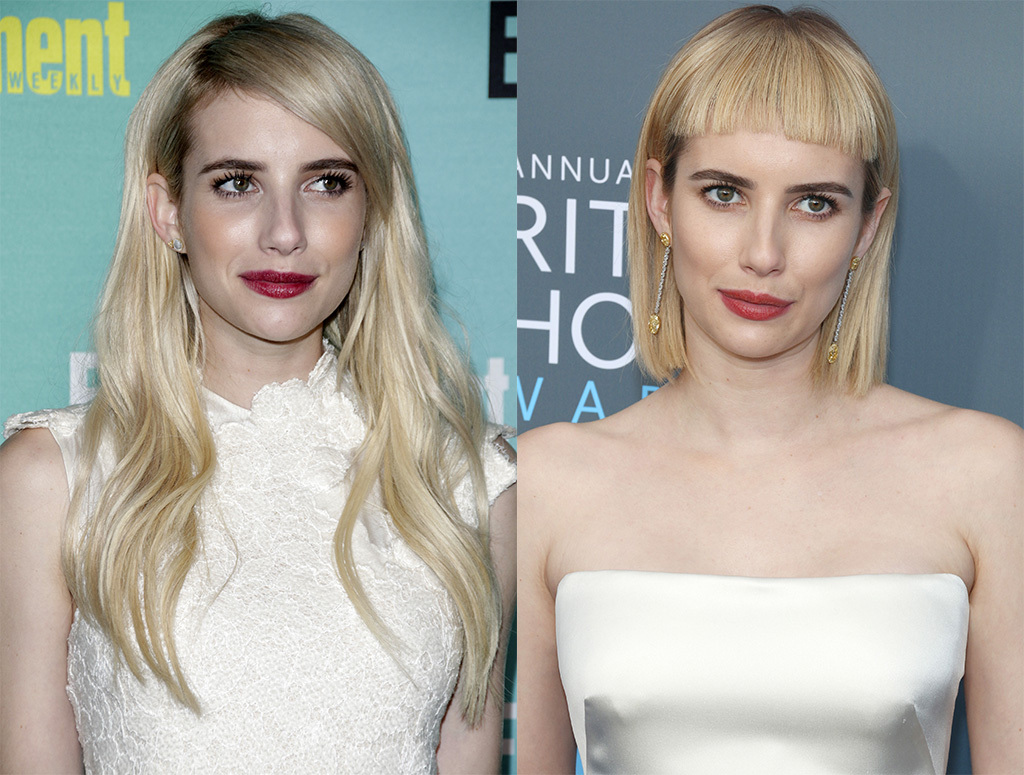 Emma Roberts, hair transformation