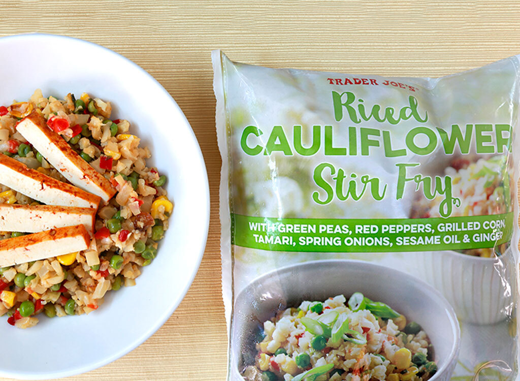 Trader joes riced cauliflower stir fry