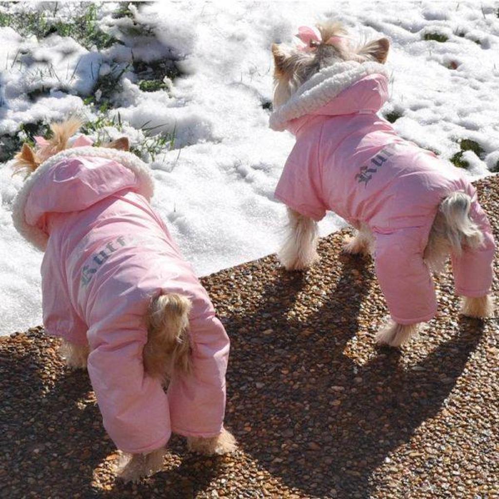 Ruffin It Dog Snow Suit adorable dog outfits