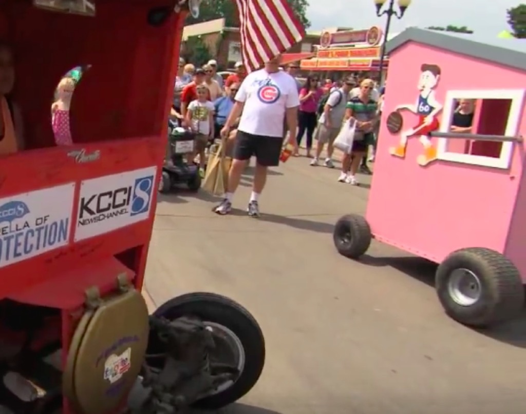 Outhouse races at Iowa State Fair