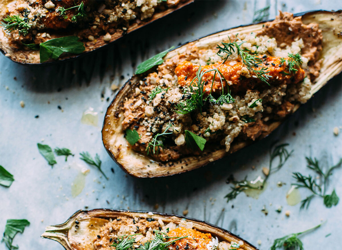 stuffed eggplant