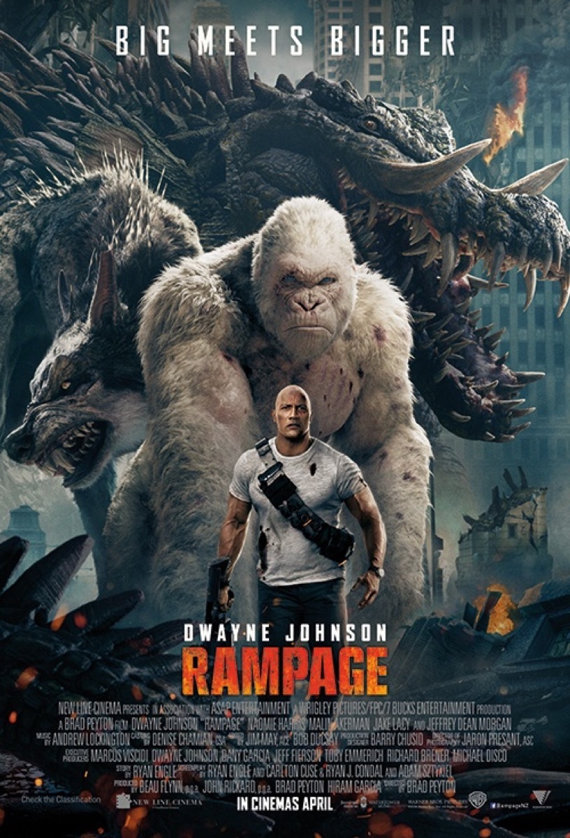 Rampage movie poster {Alternate Movie Endings}