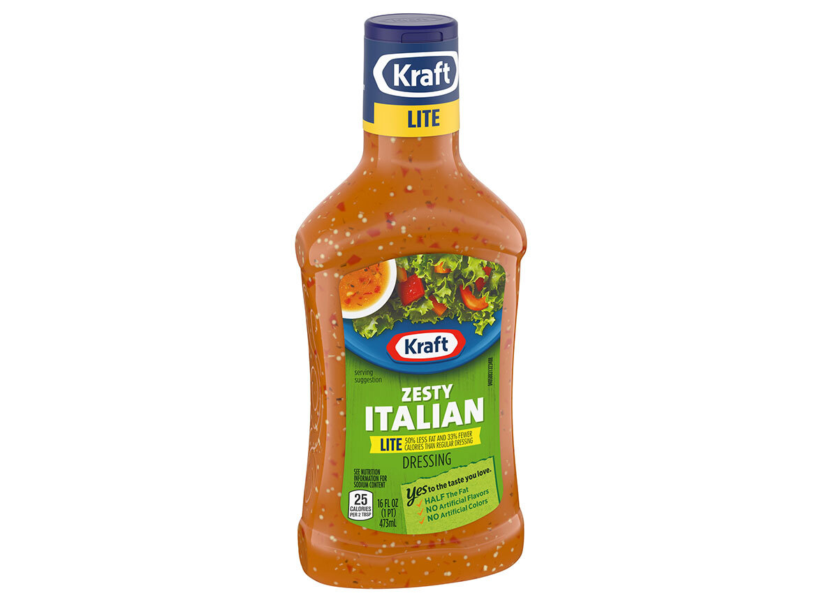 kraft zesty italian lite salad dressing