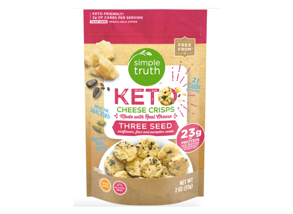 bag of kroger simple truth cheese crisps