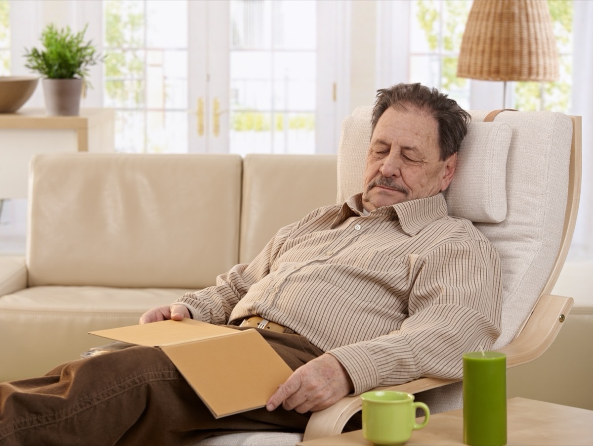 Older Man Napping