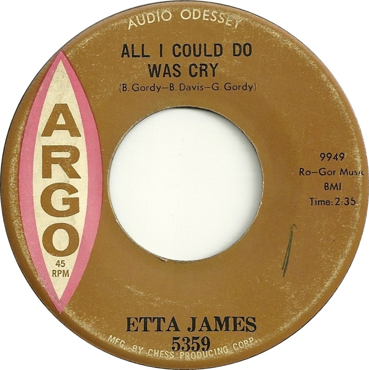 etta james all I could do was cry record