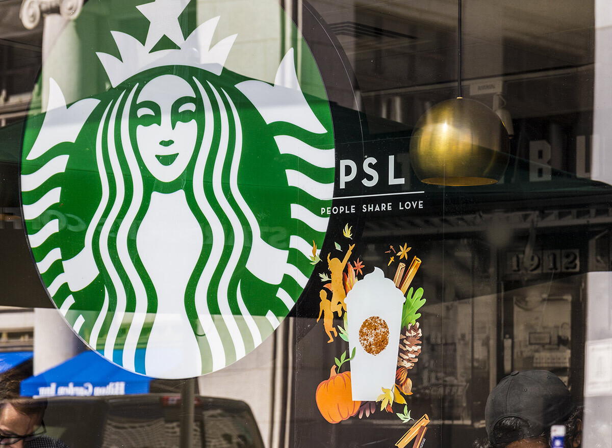 starbucks exterior psl sign