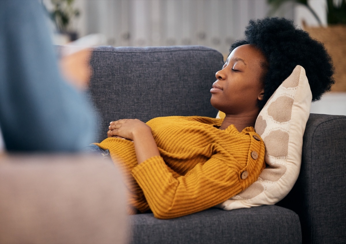 woman at sleep psychologist